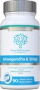 Ashwagandha & Shilajit - Ashwagandha KSM- 66 1000mg & Renset Shilajit Extract 200mg (50% Fulvic Acid) - Ingen kunstige fyldstoffer, bindemidler eller flowmidler - Egnet til Vegans