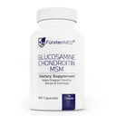 Fürstenmed Glucosamin Chondroitin MSM Supplement - Chondroitin & Glucosamin Nutritional Kosttilskud til knogler & normal brusk sundhed - Support Normal fælles sundhed med C-vitamin - 180 kapsler