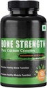 Elleve zone Knoglestyrke - Plantbased Calcium, Magnesium, Zink, D3-vitamin, VIT B12, K2 - GMO, Soy, Gluten Free Ingredients - Hele kosttilskud for ben sundhed - 60 Veganske venlige kapsler