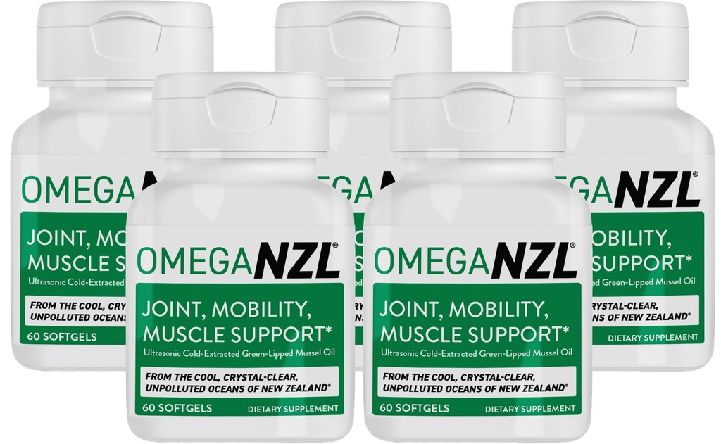 Original Omega-3 Joint Support Supplement, Best Natural Muscle Relief, Green-Lipped Mussel Oil, 300 Softgels, No Fishy Aftertaste