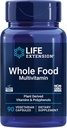 Life Extension Whole Food Multivitamin, Plante-derived Vitamin D3, A, B, C & E, Plus Mineraler, Planteekstrakter, Stay Sund fra Hoved til Toe, Gluten- Free, Non- GMO, Vegetar, 90 Kapsler