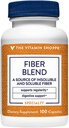 Den Vitamin Shoppe Fiber Blend, En naturlig kilde til Uopløselig og Opløselig Fiber, understøtter fordøjelsessygdomme og regelmæssighed (100 kapsler)
