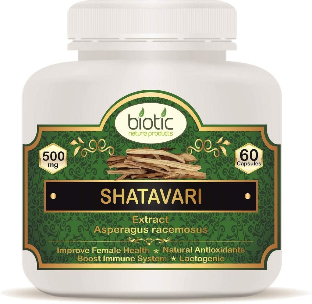 Generic KEN Shatavari Capsules 500mg - 60 Veg Capsules