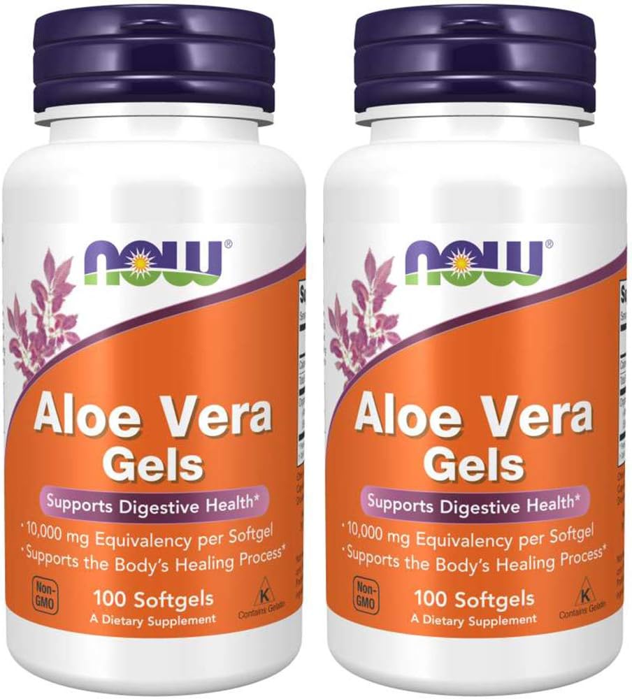 Now Foods Aloe Vera, 100 softgel 2 pack