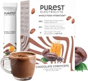 Vide Brainer Purest Electrolyte Chocolate Cordyceps Powder Pacets - Whole Food Hydration - Gæret Cacao og Solar Sea Salte til Ultimate Electrolyte Balance