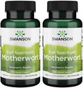 Swanson Mothwort- Herbal Supplement Traditionelt bruges til at fremme hjerte sundhed, endokrine funktion & fordøjelsesmæssig health- Natural Formel Fremme Wellness for Women- (60 kapsler, 400mg Hver) 2 Pack
