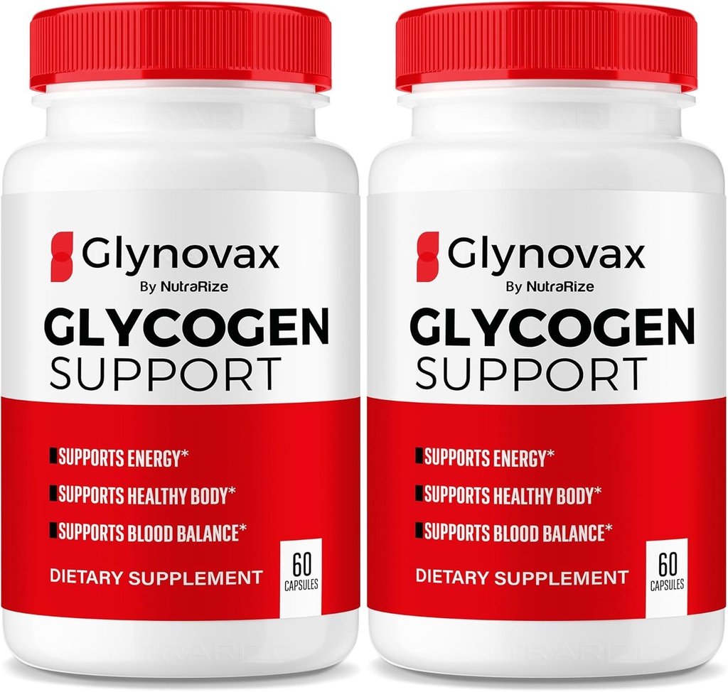 NutraRize (2 Pack) Glynovax piller, Glynovax Glycogen Support Formel, Alle naturlige supplement til at vedligeholde sunde stabile niveauer, officielle Glyno Vax anmeldelser (120 kapsler)