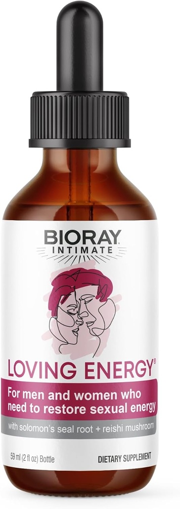 BIORAY Intimate Loving Energy - 2 fl oz - med medicinske svampe - Non-GMO, Vegan, Gluten Free