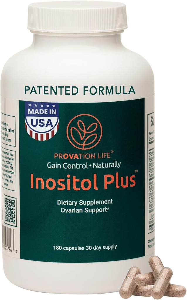 Inositol Plus tillæg for kvinder; æggestokkene Sundhed, Hormone Balance, Fertilitet, Ovolution Medical 124; 40: 1 Myo- Inositol D- Chiro & 12 Ingredienser