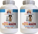 Dårlige åndedræt til hunde - Kæledyr Premium Tænder Sundhed for hunde og katte - Oral Gum Tænder Complex Support - Hunde Mineral supplement - 120 tabletter (2 flasker)