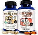 Legendairy Milk Liquid Gold + Solsikke Lecithin Amning Supplement for Milk Supply Increase og for Claged Milk Ducks - Amning Kosttilskud til Milk Flow og Boost Milk Production