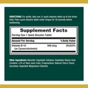 Nature 's Bounty Vitamin B12, understøtter energi Metabolisme og nervesystem sundhed, 500mcg, 100 Quick Opløs tabletter (pakke med 2)
