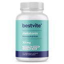BESTVITE Melatonin 30mg (120 vegetariske kapsler) - Ingen stearater - Vegan - Ikke GMO - Gluten Free - High Dosis Melatonin