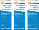 Rugby Dibucaine Tematisk anæstesi 1% Hæmorroid Salve - Smerte Relief Cream til klø og brænden, Hæmorroid Behandling, Anti Itch Cream 1 Oz (3 Pack)