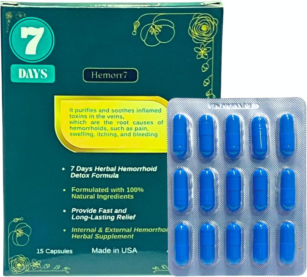 Hæmorroid Herbal Remedy, 7 dages Detox Formel, Herbal Remedies arbejde med at adressere Root Årsager til Hæmorroider for Long- Lasting Relief.