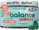 Zeolit Detox for børn og voksne, Heavy Metal Zeolite & Chlorella Detox Gummies, Alternativ til aktiverede Charcoal, Gentle Daglig Toxin Cleanse for børn og voksne, 60 Green Apple Vegan Gummies
