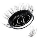 Lashify Curl 16mm Gossamer Eyelash Extensions Refill, Black, gør det Falsk Blår for et naturligt look