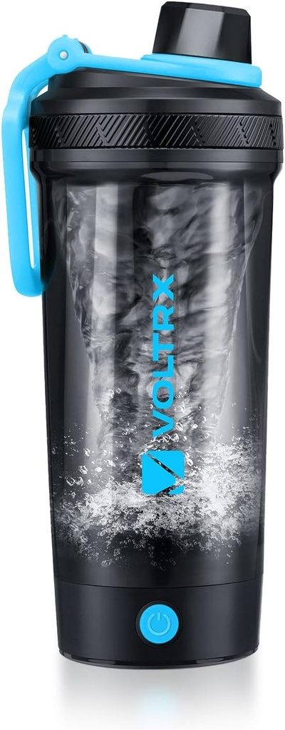 VOLTRX Shaker Flaske, Gallium USB C Genopladelig Elektrisk Protein Shake mixer, Shaker Cups til Protein Shakes og Meal Erstatning Shakes, BPA Free, Lavet med Tritan, 24oz