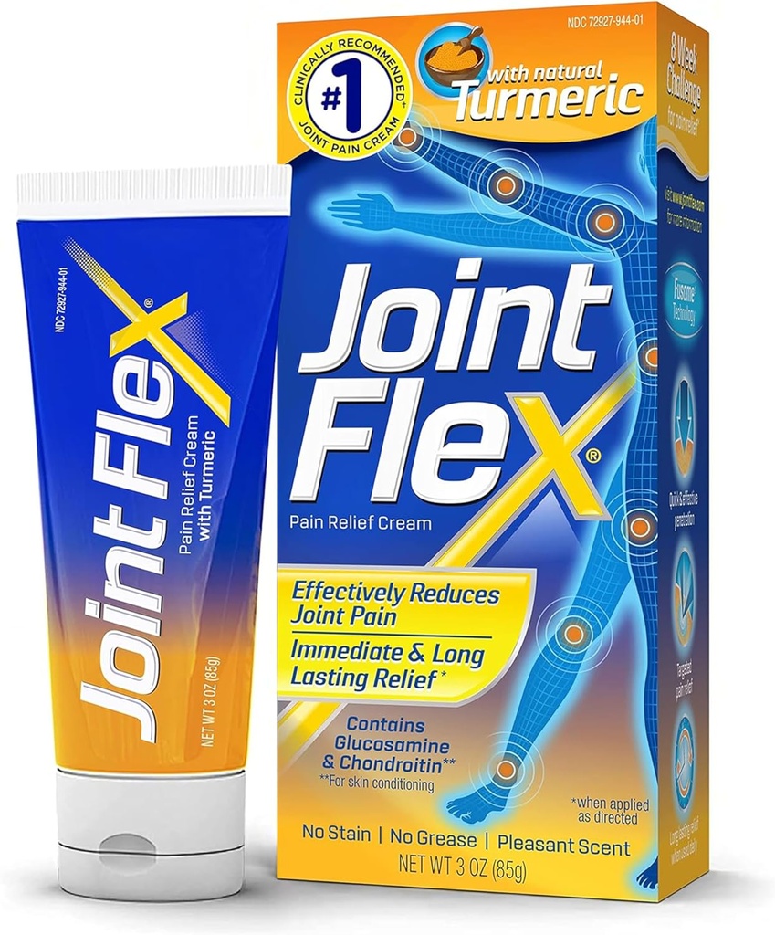 JOINTLEX smertestillende creme med gurkemeje, arthritis smertelindring, fælles smertelindring, 3 Ounce Tube
