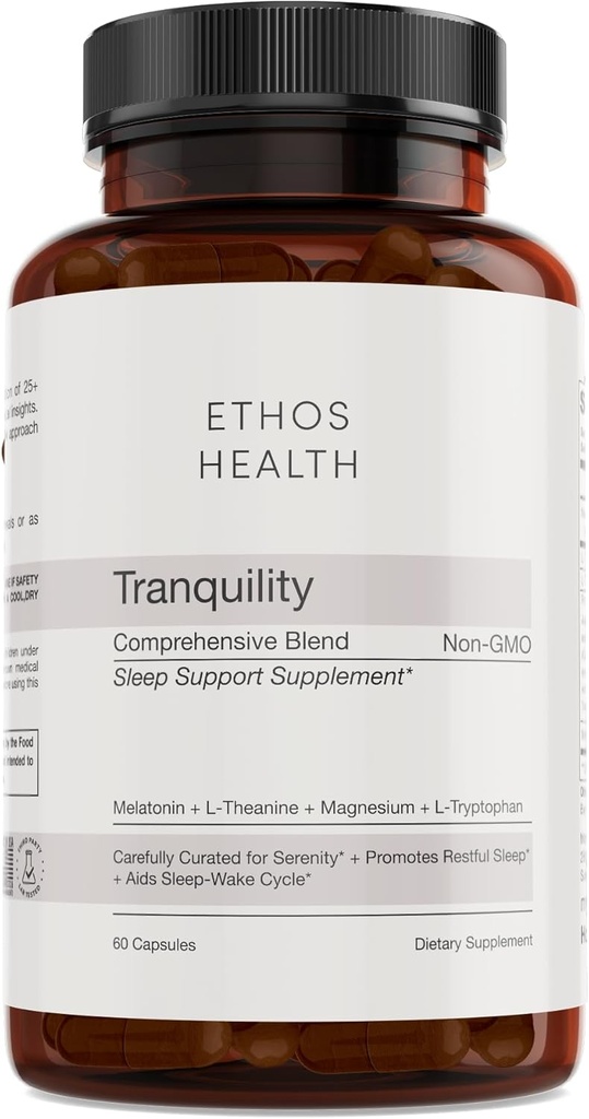 Dr. Scotts naturlige søvn Remedy, Læge-Formuleret naturlig søvn støtte, Melatonin til voksne, Sovestøtte til dybere og bedre søvn, Non-Habit Forming Sovepiller, 60 Veganske kapsler