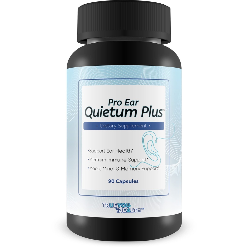 Pro Ear Quietum Plus - Natural Ear Support Supplement til fremme af sundhed Auditory System - Hjælp Indre Ear & Middle Ear Sundhed - Støtte Reduceret Ear Ringing & Buzzing - Fremme sund hørelse