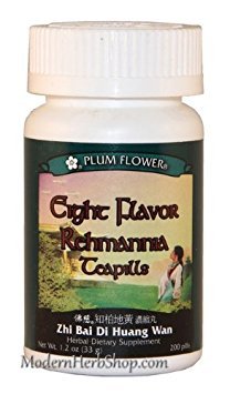 Otte Flavor Rehmannia (Zhi Bai Di Huang Wan), 200 ct, Plum Flower