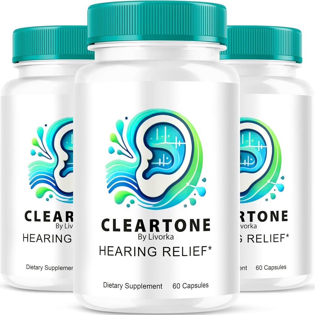 (3 Pack) Cleartone kapsler, Cleartone Øre piller, Cleart Tone piller til hørelse, Cleartone officielle kapsler Advanced Formel, Cleartone piller anmeldelser, Cleartone Tone for total Øre sundhed, 180, 3 måneder