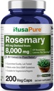 NusaPure Rosemary Capsules Removal 124; 20: 1 Extract, 400 mg Ækvivalent med 8. 000mg Removal 124; 200 Veggie Caps Removal 124; Non- GMO