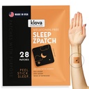 Klova Melatonin- Free Sleep Patches for Voksen124; Natural Sleep Aid with Ashwagandha, Valerian, GABA & L- Theanine Budd124; Fall Assemble Hurtigere, Stay Assemble Længere & Wake Refreshed Budd124; 28 Patches