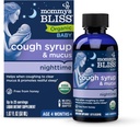 Mors Bliss Organic Baby Host Syrup & Mucus Night Time, Indeholder Organic Agave og Ivy Leaf, Lavet til Babyer 4 måneder +, 1.67 Fluid Ounces