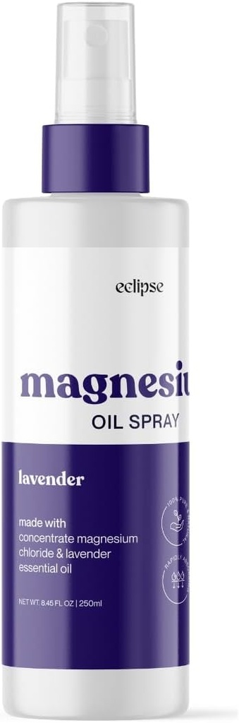 Magnesium Oil Spray, Lavendel, 8.45 fl oz Forbedre søvn og muskel Inddrivelse