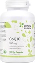 Lucky Vitamin - CoQ- 10 med Hawthorn Berry 100 mg. - 180 Veg kapsler