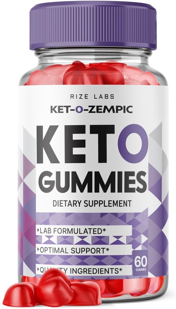 rize labs - Ket- O- Zempic Keto ACV Gummies for Advanced Weight Loss with Apple Cider Vincipes, Supplement Hjælper i Reducerende Belly Fat (60 Gummies)