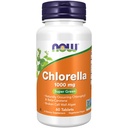 Now Foods Supplements, Chlorella 1000 mg med naturligt forekommende Chlorophyll, Beta- Caroten, blandede carotenoider, C-vitamin, jern og protein, 60 tabletter