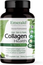 NØDVENDIGE ETIKETTER Kollagen Sundhed - Hydrolyzed Collagen for sundt hår, hud og negle med Saw Palmetto & Beta- sitosterol - også understøtter immunforsvar & binyreal sundhed - 90 vegetabilske kapsler (30- Day Supply)