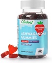 Vegan Ashwagandha Gummies- 3000mg High Potence Ashwagandha Root Extract med D2-vitamin 124; Jordbær Flavor 124; 60 Cts / Flaske