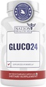 Gluco24 Supplement - Supplement with Cinnamon, Berberine, Vitamin C and More - Supplement for Men & Women, 60 Capsules
