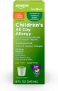 Basic Care 24 Hour Allergy Relief for Children, Cetirizine Hydrochlorid Oral opløsning 1 mg / ml, Grape Flavor, Dye Free, 8 fl oz (pakning med 1)