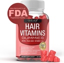 Hår Vitamin Gummies Supplement for kvinder & mænd - hårvækst vitaminer 5000mcg biotin Gummies, folinsyre, C-vitamin & E, støtte stærkere og tykkere hår, hud, negle, non-GMO Vegam for, 60 Greve