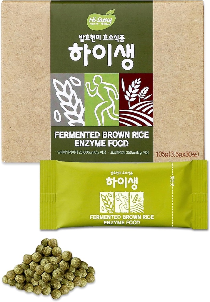 Digestive Enzymes | Essential for Better Digestion, Constipation, Nutrient Absorption Fermented Brown Rice Enzyme Digestion & Probiotics Supplement All 30 Packets, Pack of 1