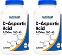 Nutricost D- aspartac kapsler (180 Caps) (2 flasker)