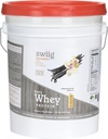 swiig Premium Daily Whey Matrix, Vanilla 20lb – 20g Protein per Serving with Amino Acids for Muscle Recovery – Gluten-Free, Non-GMO, No Fillers, No Artificial Flavors