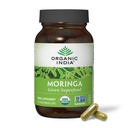 ORGANISKE INDIA Moringa Kapsler Organic - Moringa Supplement - Green Superfood, Moringa Leaf Kapsler, Pure Supergreen, Vegan Green, Nature 's Multivitamin, Vegan, Gluten- Free - 90 Kapsler