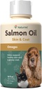 NaturVet Salmon Oil Skin Supplement for Hunde & Katte - Inkluderer Omega-3, 6 Fedtsyrer - For Sund Hud, Glossy Coats - Hunde Coat Supplement, Kat Skin Supplement - 16 Oz.