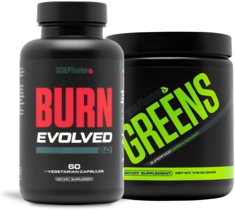 Schedpt Nation by V Shred Burn 2.0 and Premium Greens Unflavored Bundle