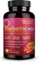 NATUR TARGET Berberine HCl 1200mg, Berberine supplement med Ceylon kanel, Chrom - understøtter immunforsvar, Gastrointestinal & Heart Health, non- GMO, 120 kapsler