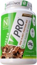 NutraKey V- Pro, Raw Plant Protein Powder, Organic, Vegan, Low Carb, Gluten Free med 20 g Protein (Chocolate) 2 -Pound