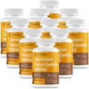 Liposomal Tocotrienols 1000mg - High Bioavailability Vitamin E Tocotrienols Supplements, 95% Delta & 5% Gamma Tocotrienol Capsules Support Skin, Bone, Antioxidant, 600 Softels