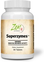 Zen Supplements - Superzymes Superzymes Multi- Enzyme Formel indeholdende pepsin, bromelain, Papain, Pancreatin, & betaine HCL 90- Tabs