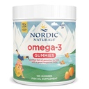 Nordic Naturals Nordic Omega-3 Gummies, Tangerine - 120 Gummies - 82 mg Total Omega- 3s med EPA & DHA - Non- GMO - 60 Servering